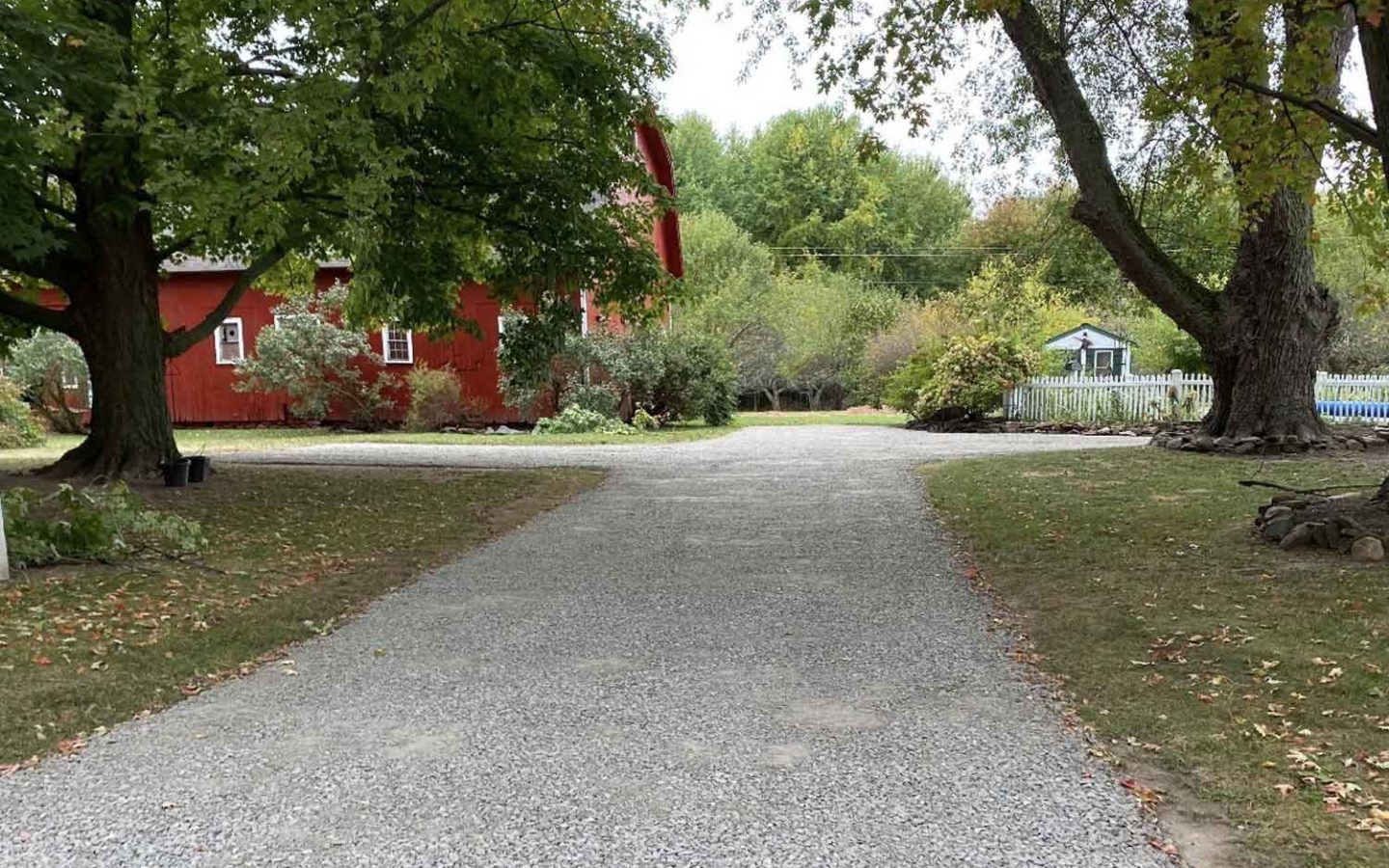 gravel driveway in orleans county