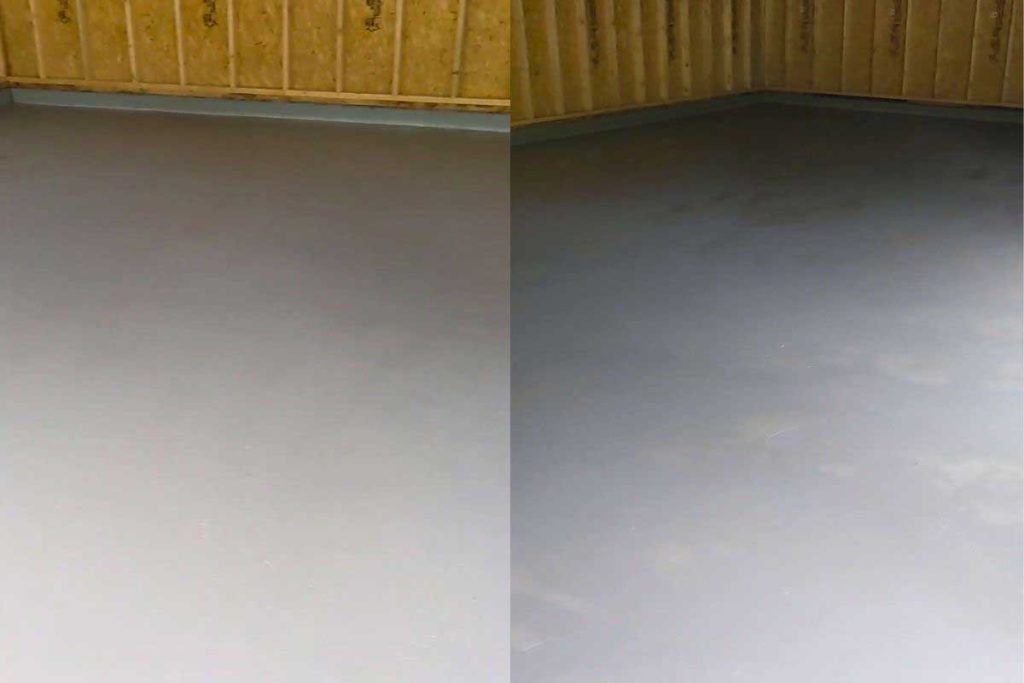 The smoothness of the Concrete Garage Floor with Epoxy
