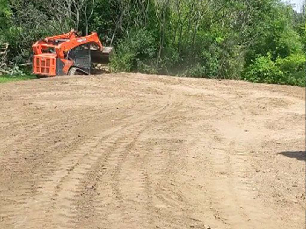 a section of cleared land