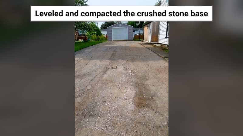 Stone Base for the Asphalt Driveway