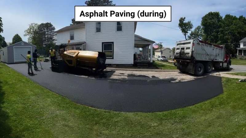 Paving of Asphalt Driveway