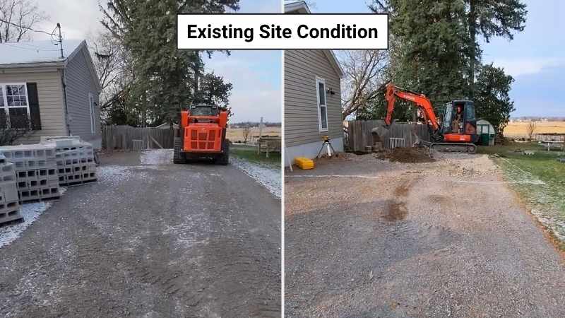 Photo of existing site condition before excavation goes here