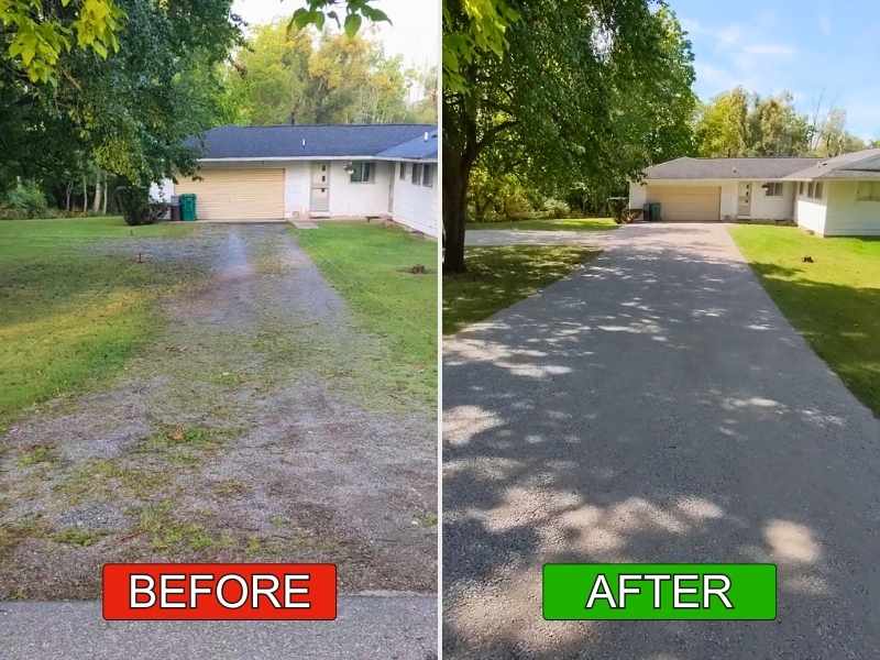 Gravel Driveway Repair Project in Caledonia New York