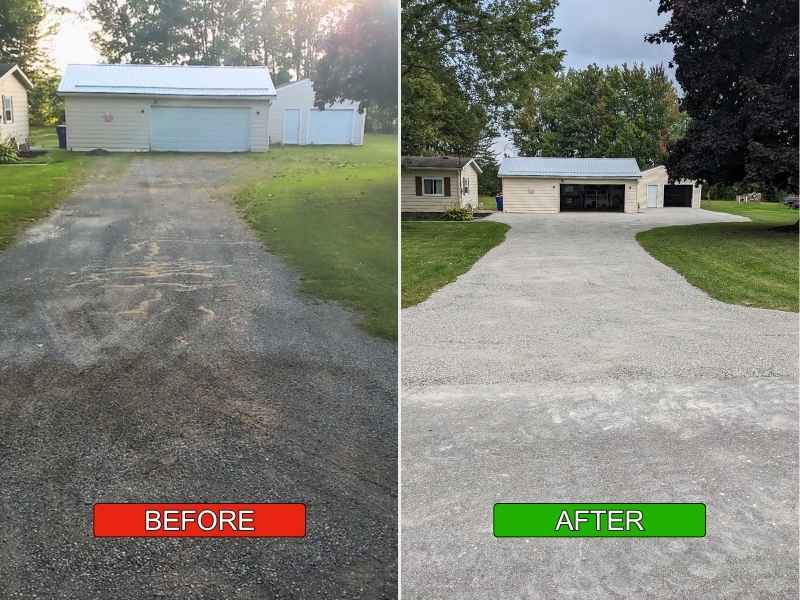 Gravel Driveway Installation & Refresher Project in Medina, Orleans County, New York