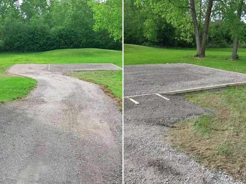 New Gravel Driveway and Shed Pad Installed in Churchville, Monroe County, New York