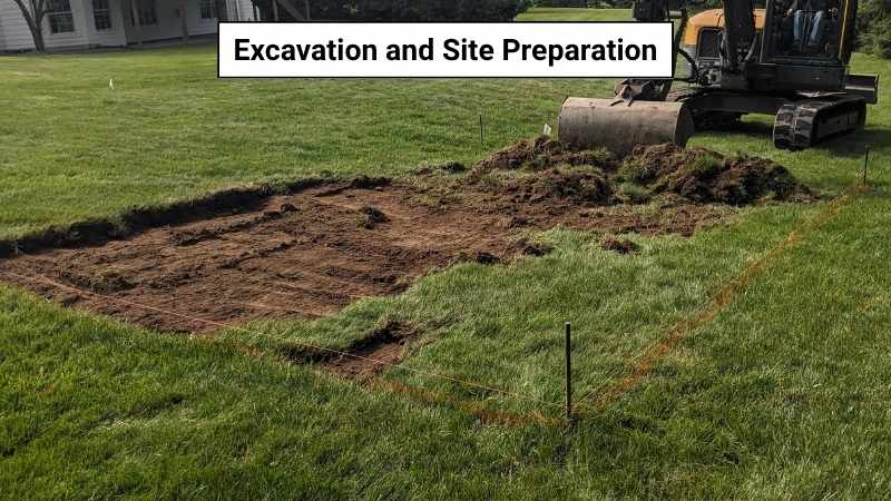Excavated the topsoil