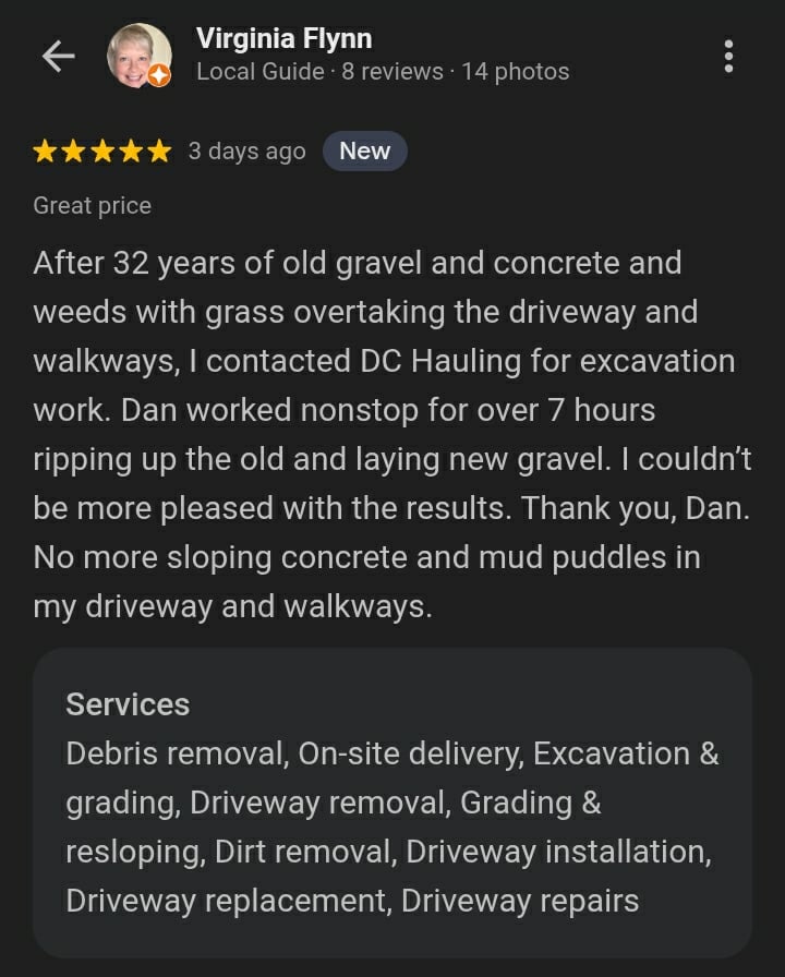 Client testimonial