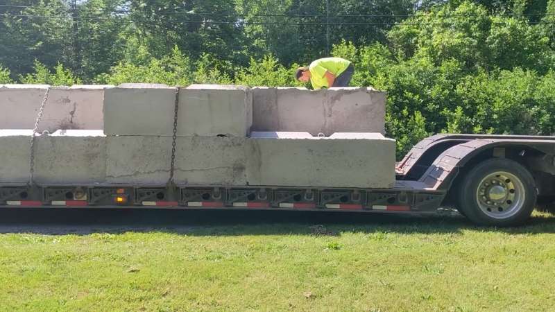 Concrete Barriers delivered on-site