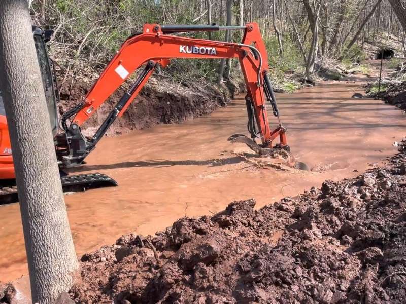 Creek Excavation and Restoration in Brockport, Monroe County, New York