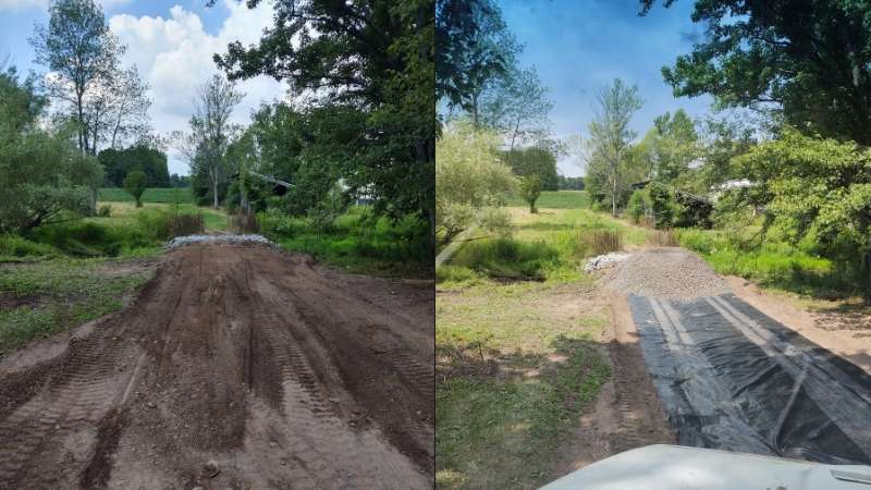 Driveway Grading and Geotextile Fabric