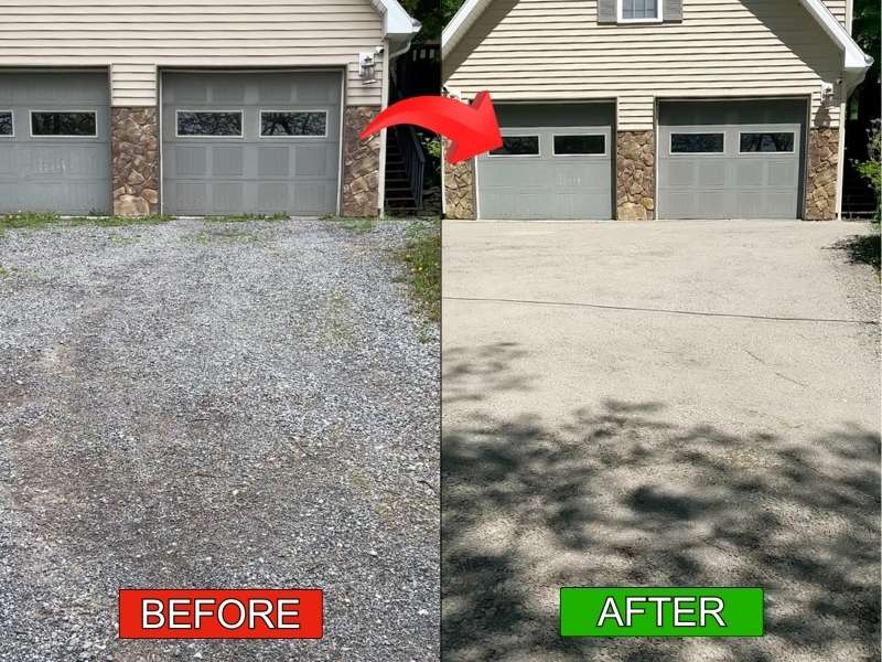 Gravel Driveway Refresher and Restoration Honeoye, New York