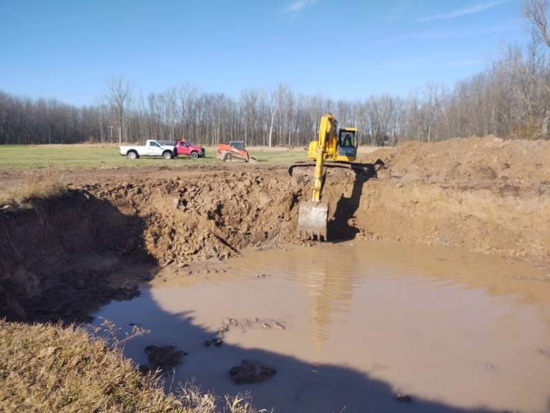 Excavated Pond (View facing the woods)