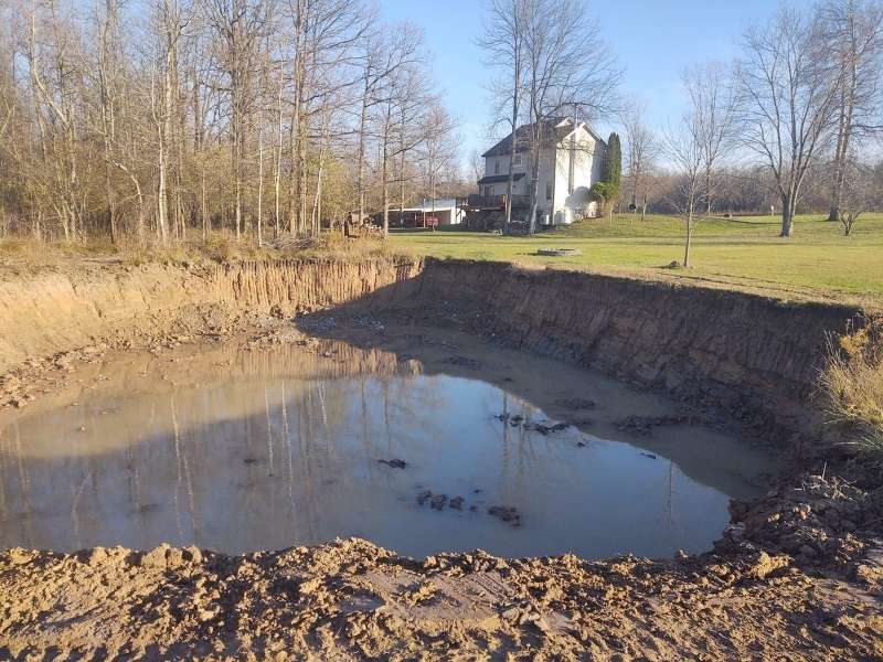 Excavated Pond (View facing the house)