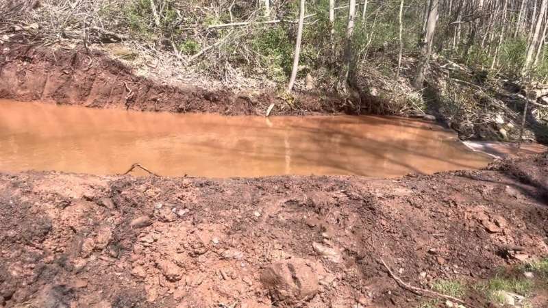 Downstream View of the Creek after the Excavation